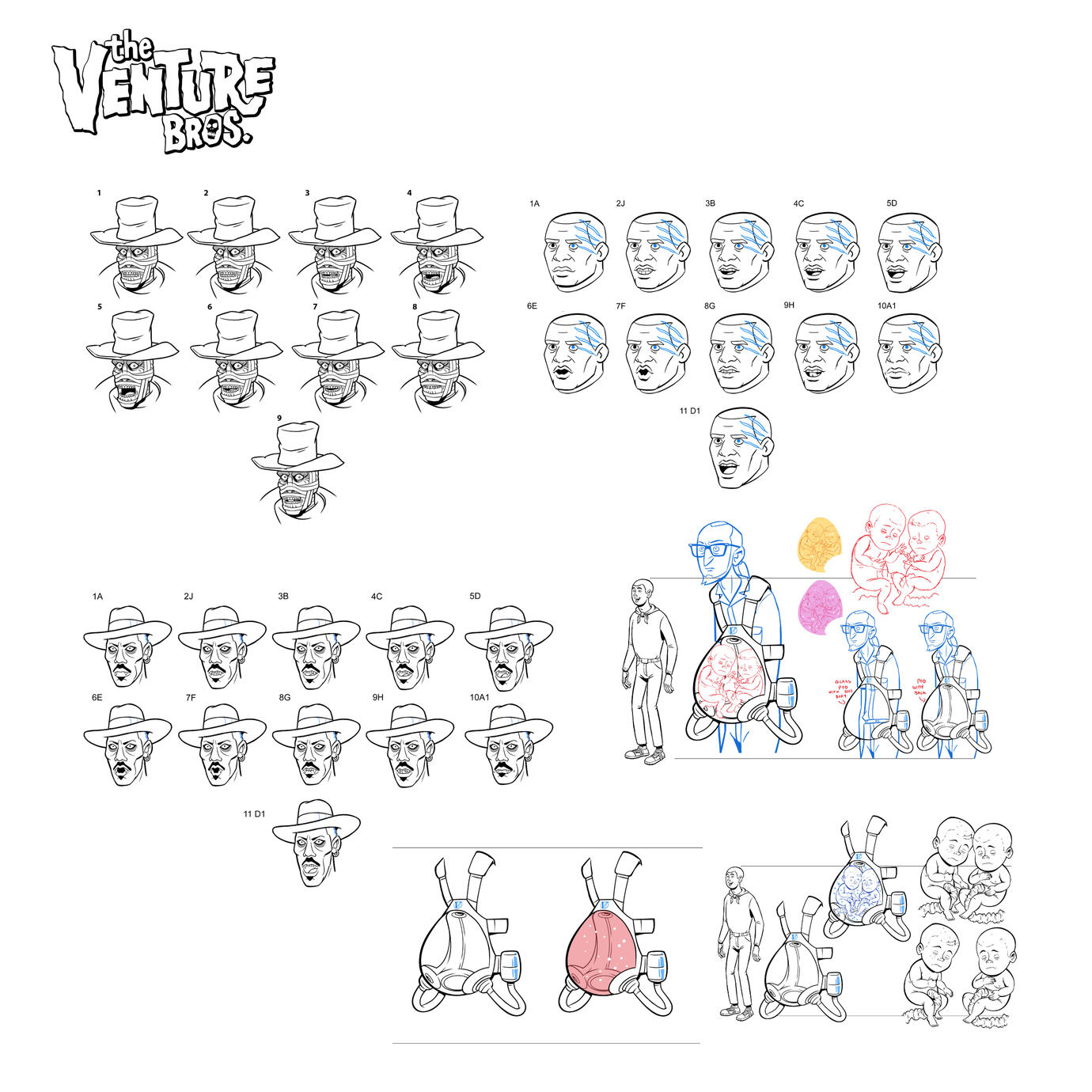 Mouth Charts Character Designs